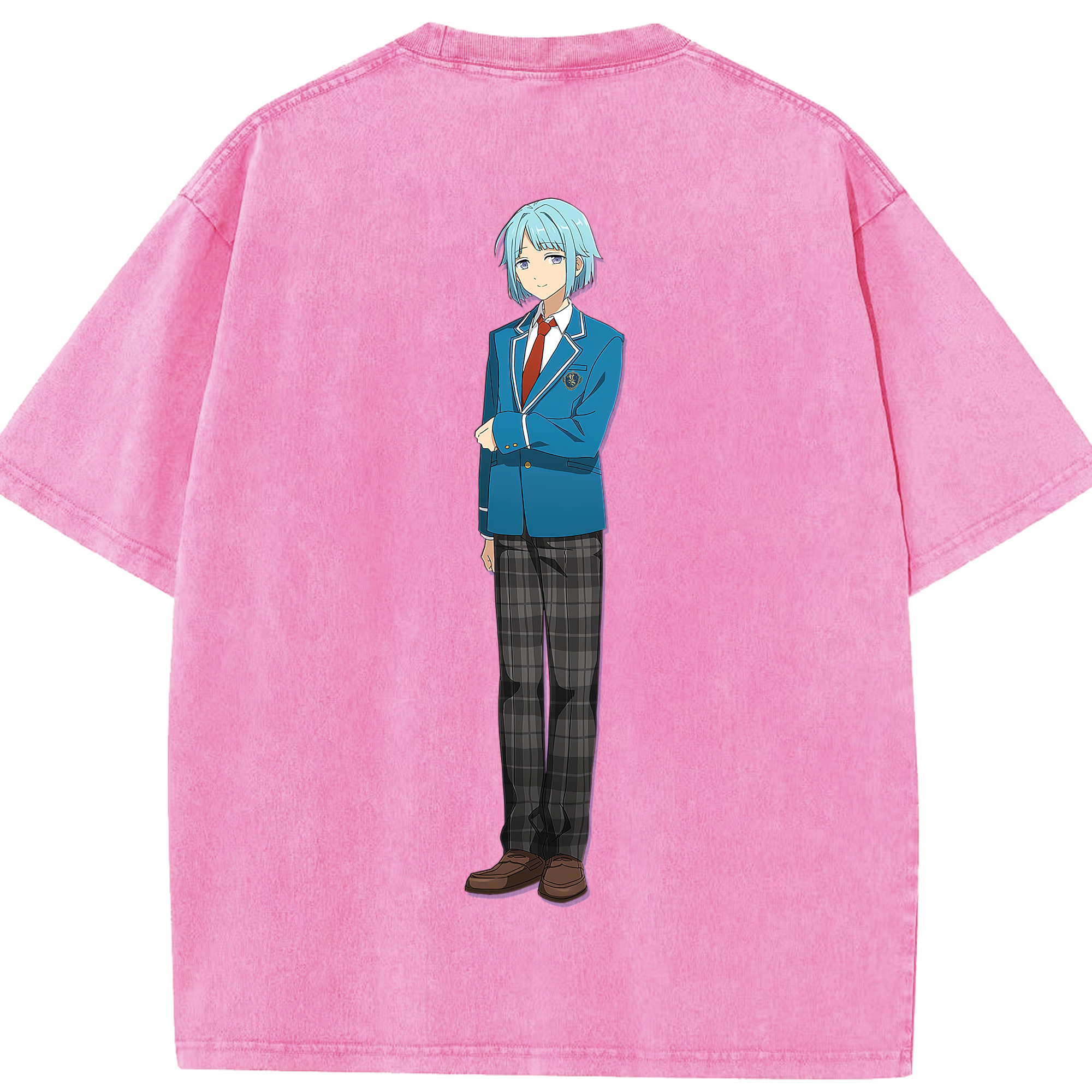 （画像用） あんさんぶるスターズ! Ensemble Stars 綿100% ヴィンテージ風 半袖Tシャツ（背面プリント）